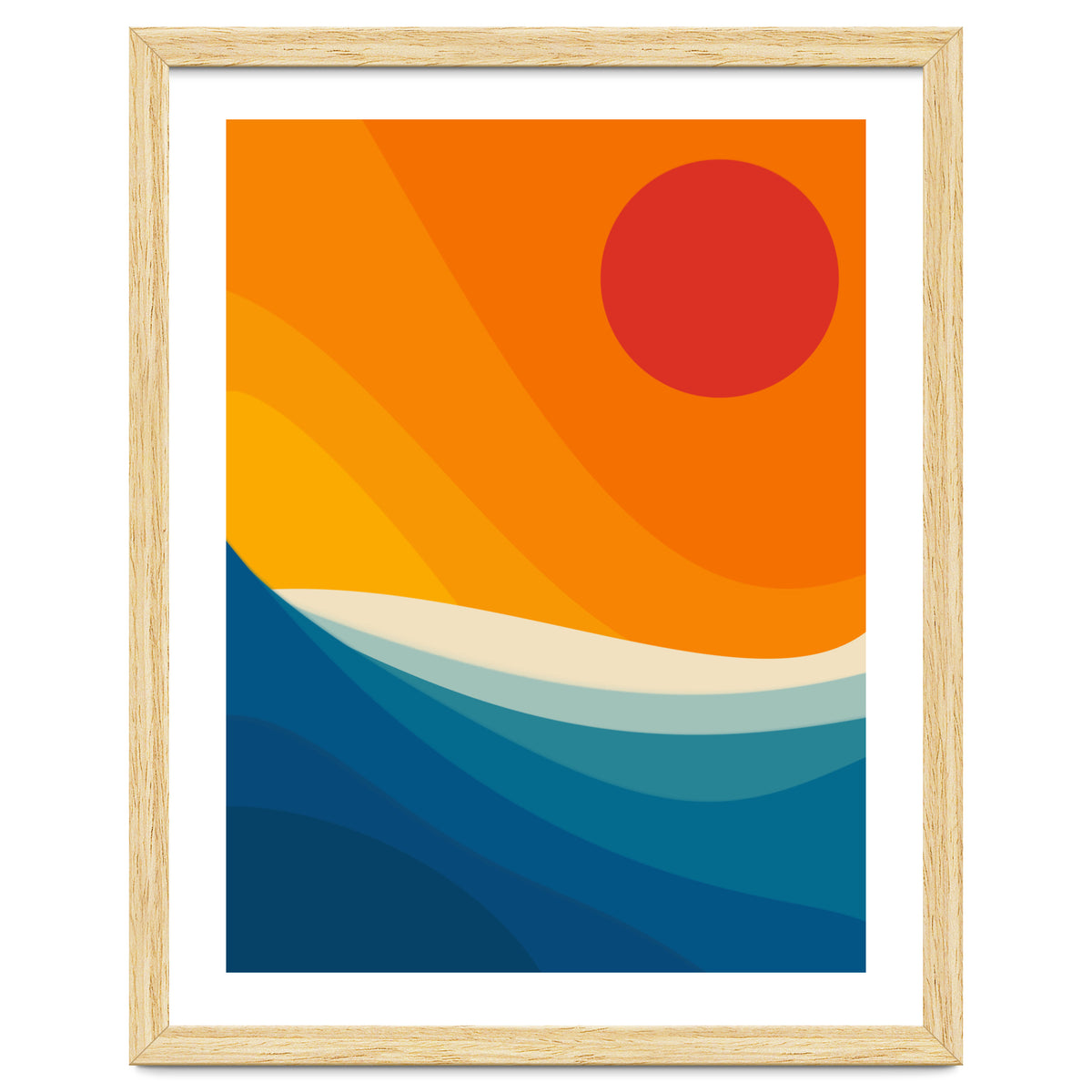 Abstract landscape art