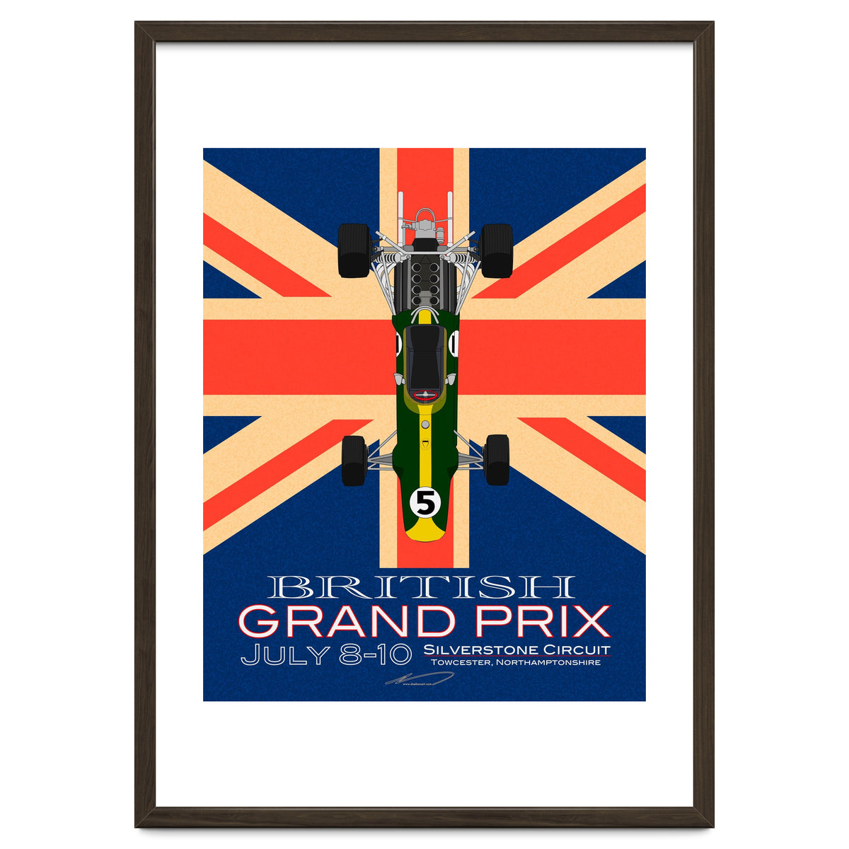 British Grand Prix poster