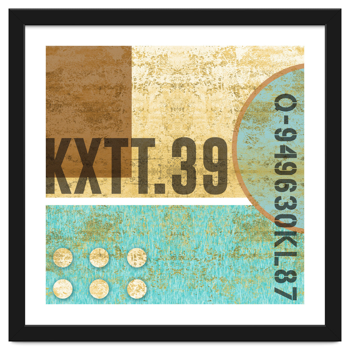 Abstract Industrial Sand And Blue