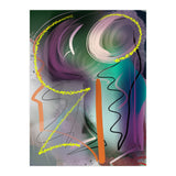 Purple With Glittering Yellow (Print Only) thumbnail