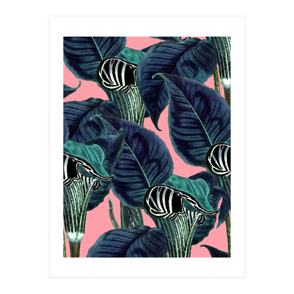 Tropical Flower Pattern (Print Only)