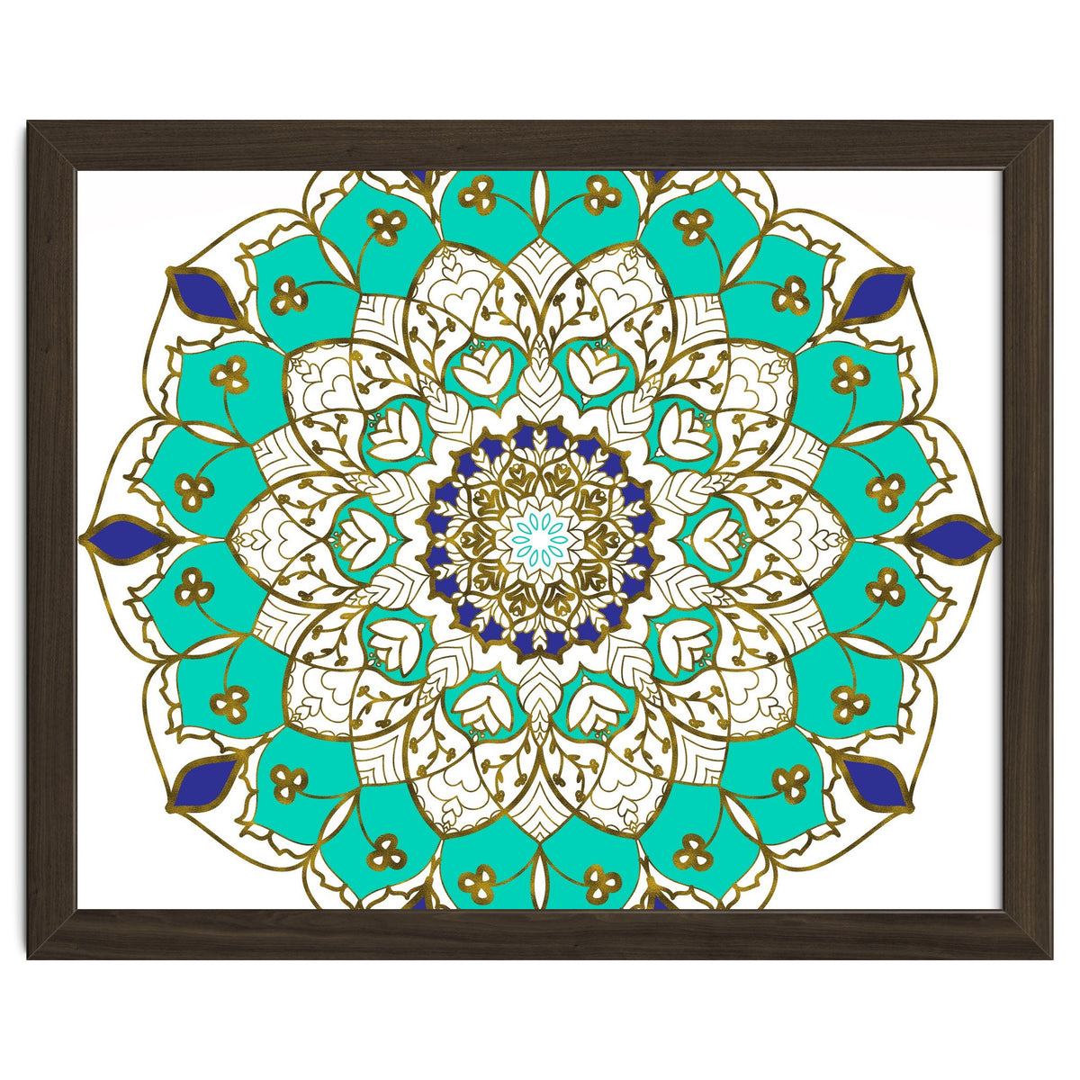 Blue and Gold Mandala