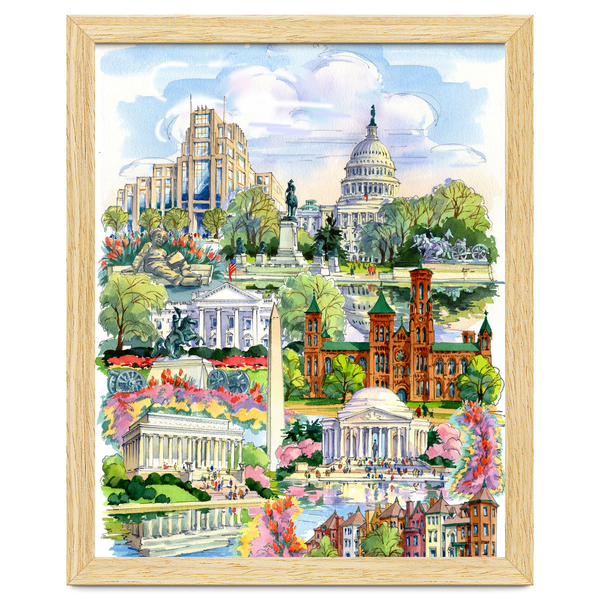 Washington District of Columbia Illustration