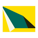 Geometric Shapes No. 74 - yellow, green & black (Print Only) thumbnail