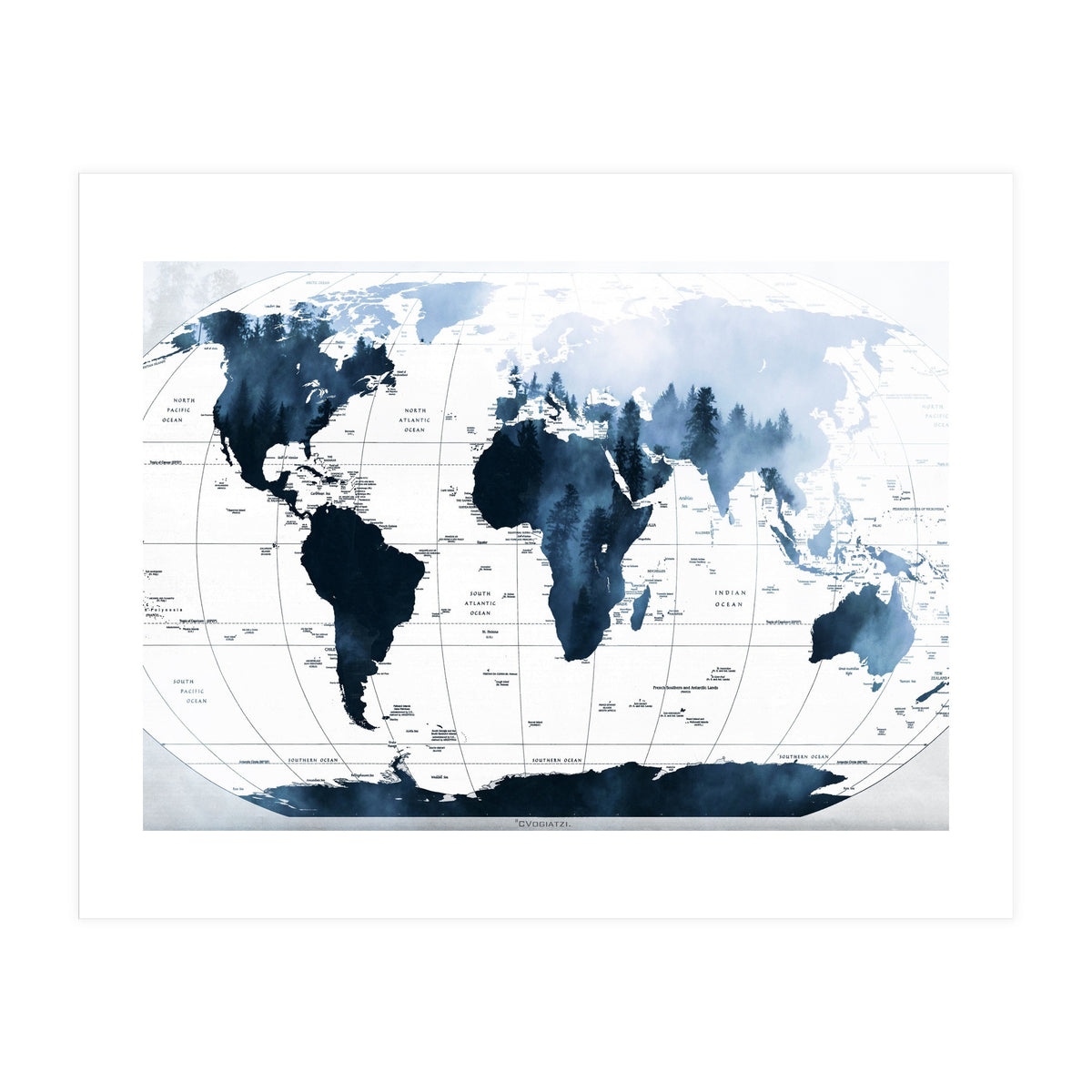 ALLOVER THE WORLD-Woods fog (Print Only)