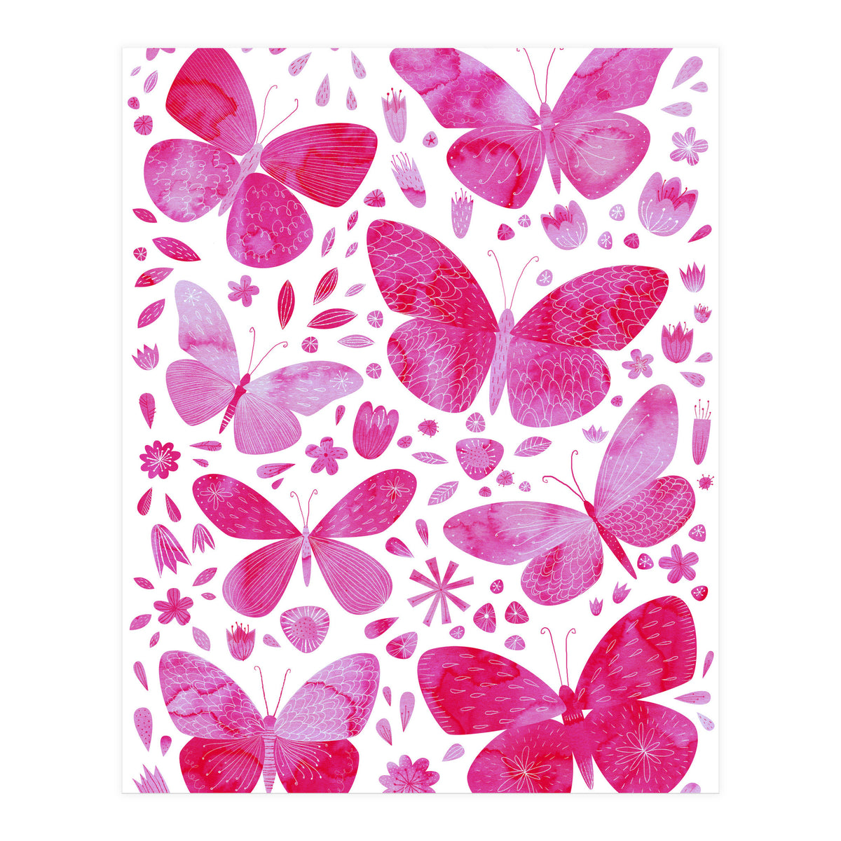 Pink Butterflies  (Print Only)