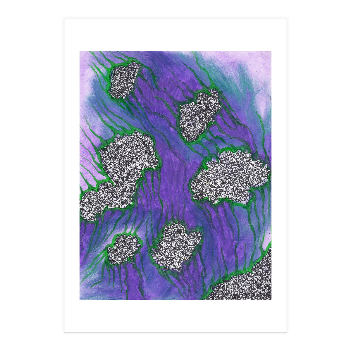 Purple Floating (Print Only)