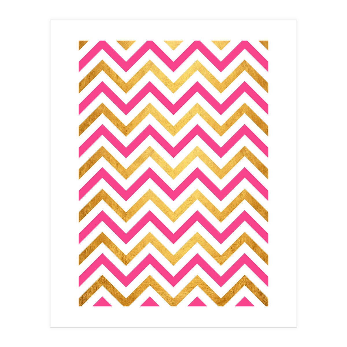 Chevron Golden I (Print Only)