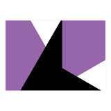 Geometric Shapes No. 64 - purple & black (Print Only) thumbnail