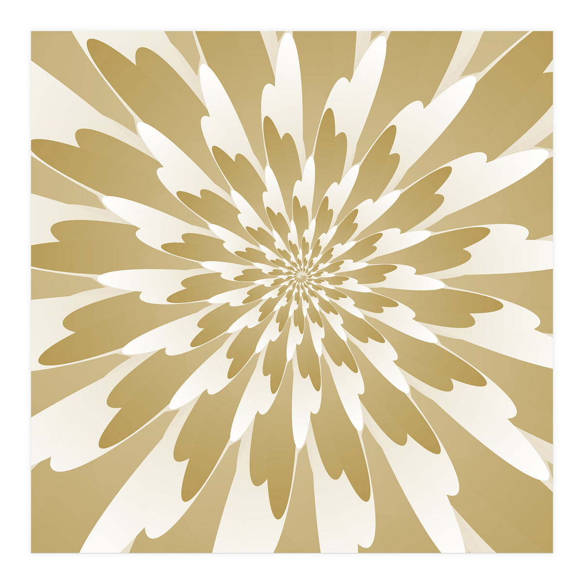 Spiral Flower Design Art (Print Only)