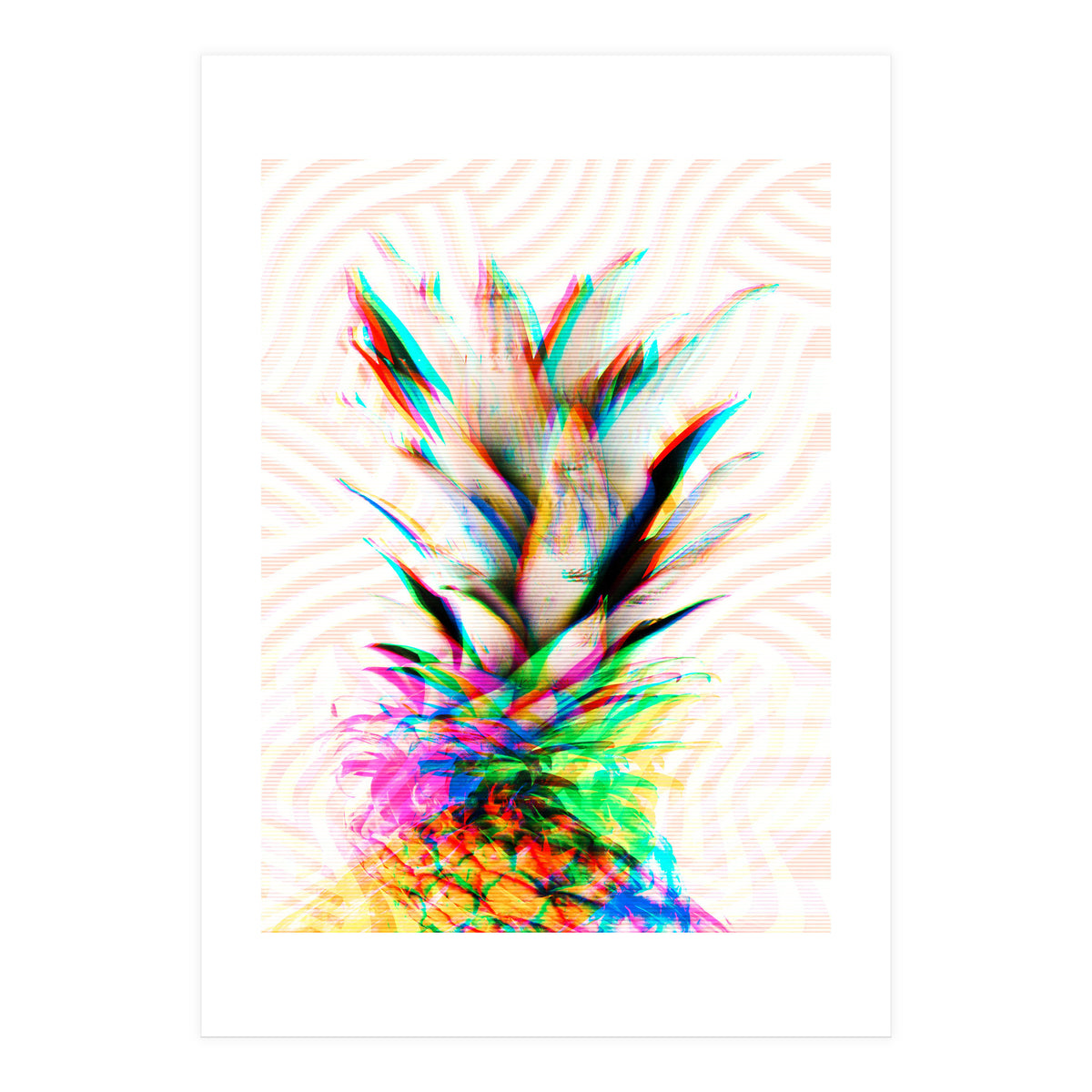 Pineapple Glitch (Print Only)
