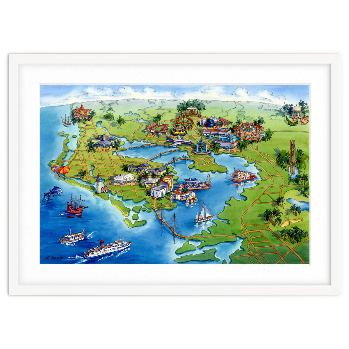 Tampa Bay Illustrated Map