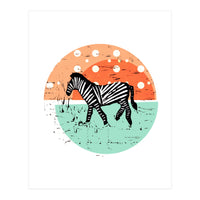 Zebras at Sunset (Print Only)