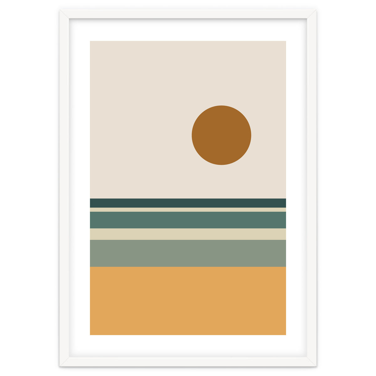 Ocean - Mid Century Landscape