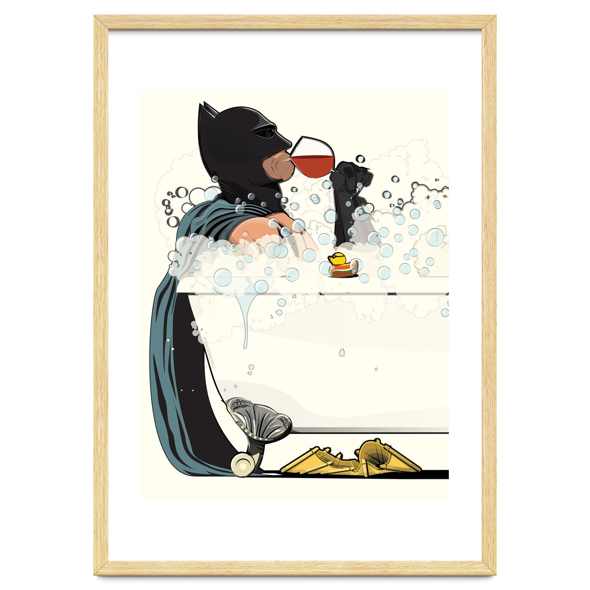 Batman in the Bath, funny Bathroom Humour