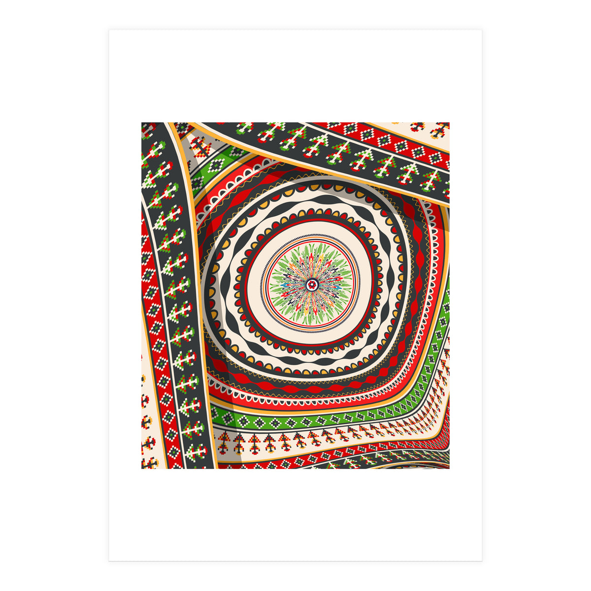 Romanian embroidery background 24 (Print Only)