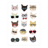Cats in Glasses (Print Only) thumbnail