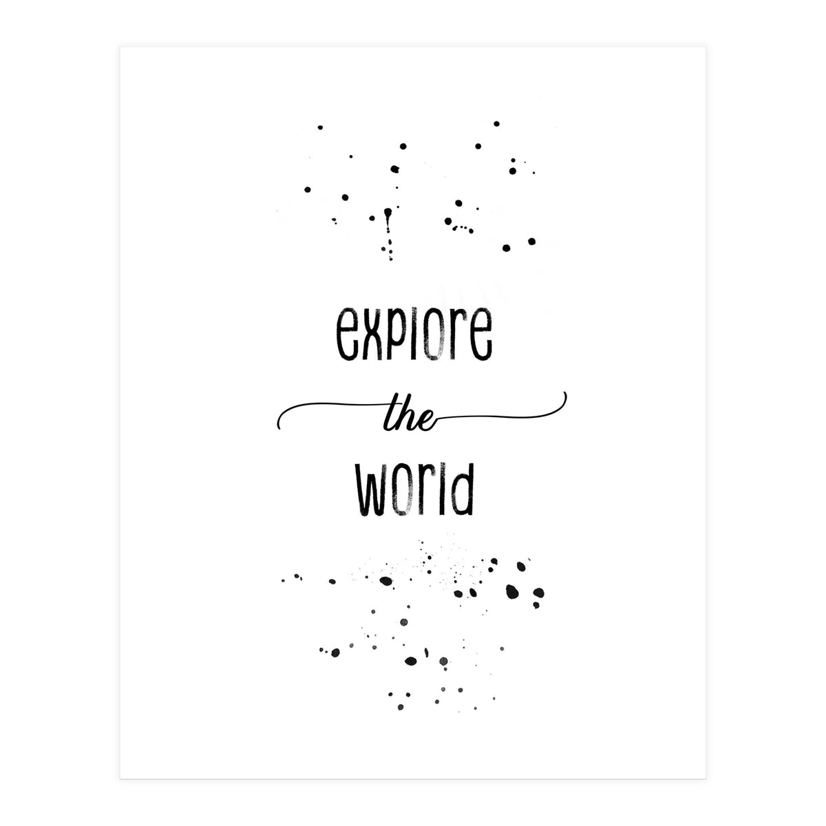 Explore the world (Print Only)