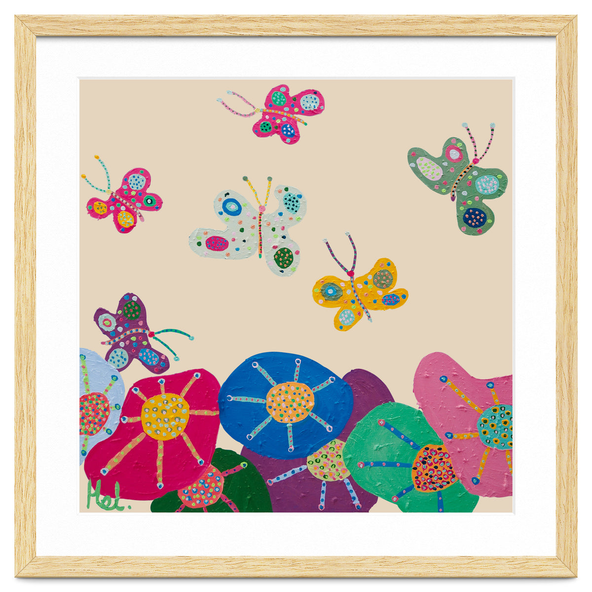 Butterflies Garden (pink)
