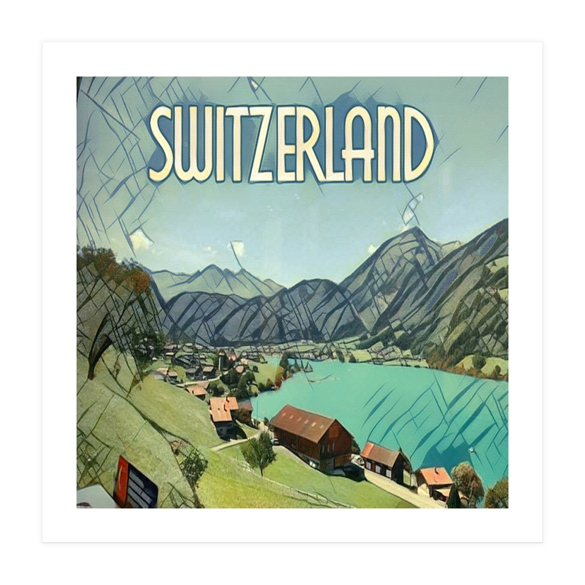 Lake Lungern, Switzerland. (Print Only)