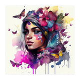 Watercolor Floral Arabian Woman #9 (Print Only) thumbnail