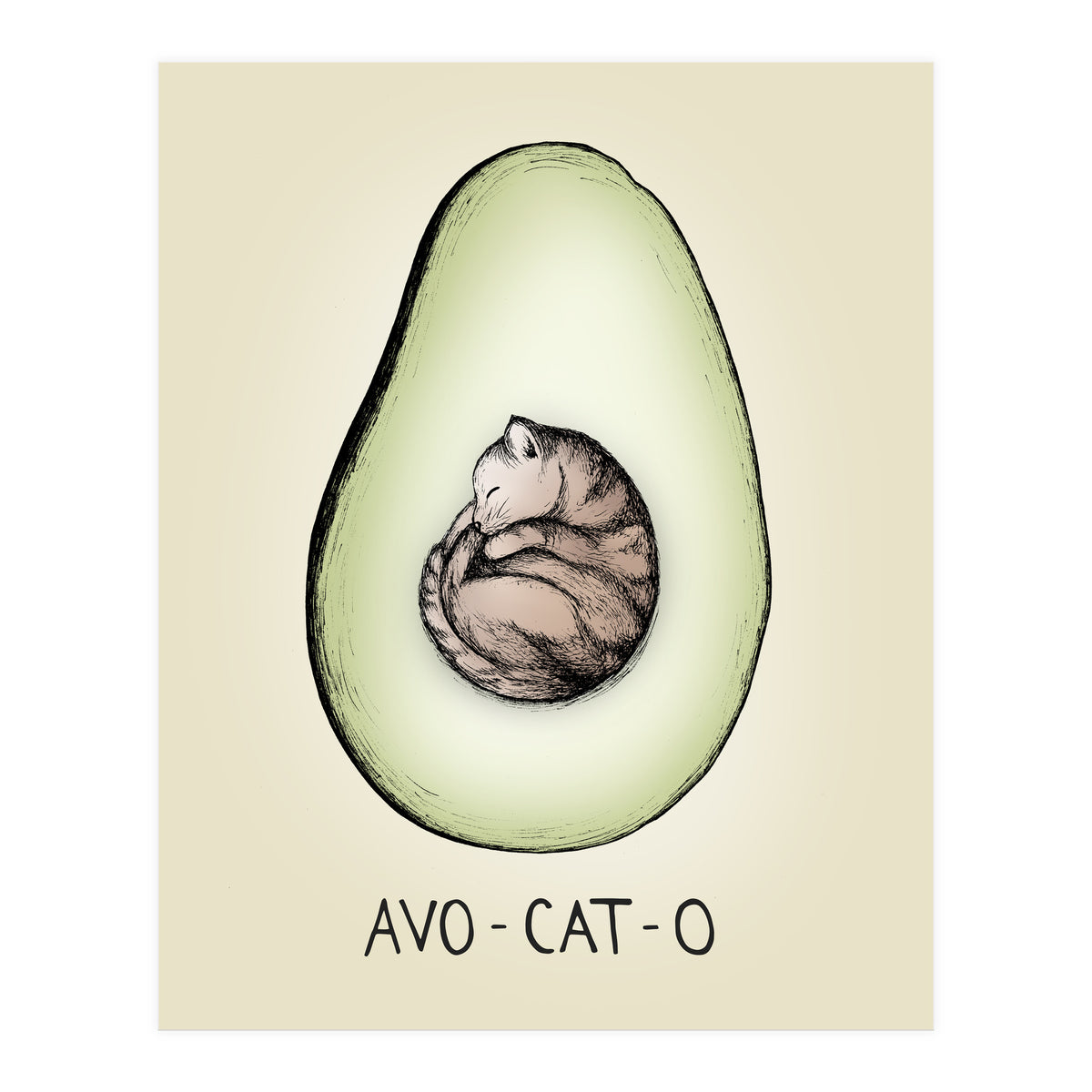 Avo-cat-o (Print Only)