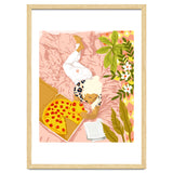 Pepperoni Pizza | Holiday Weekend Food Binge | Modern Bohemian Woman Reading in a Pastel Bedroom thumbnail