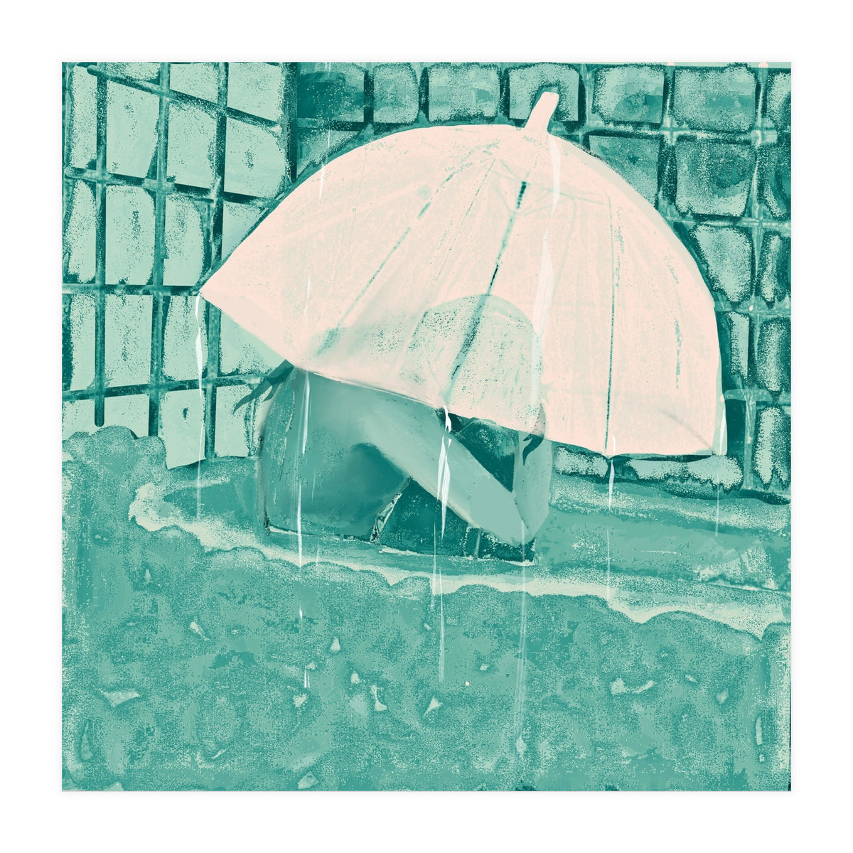 Girl in bathtub  (Print Only)