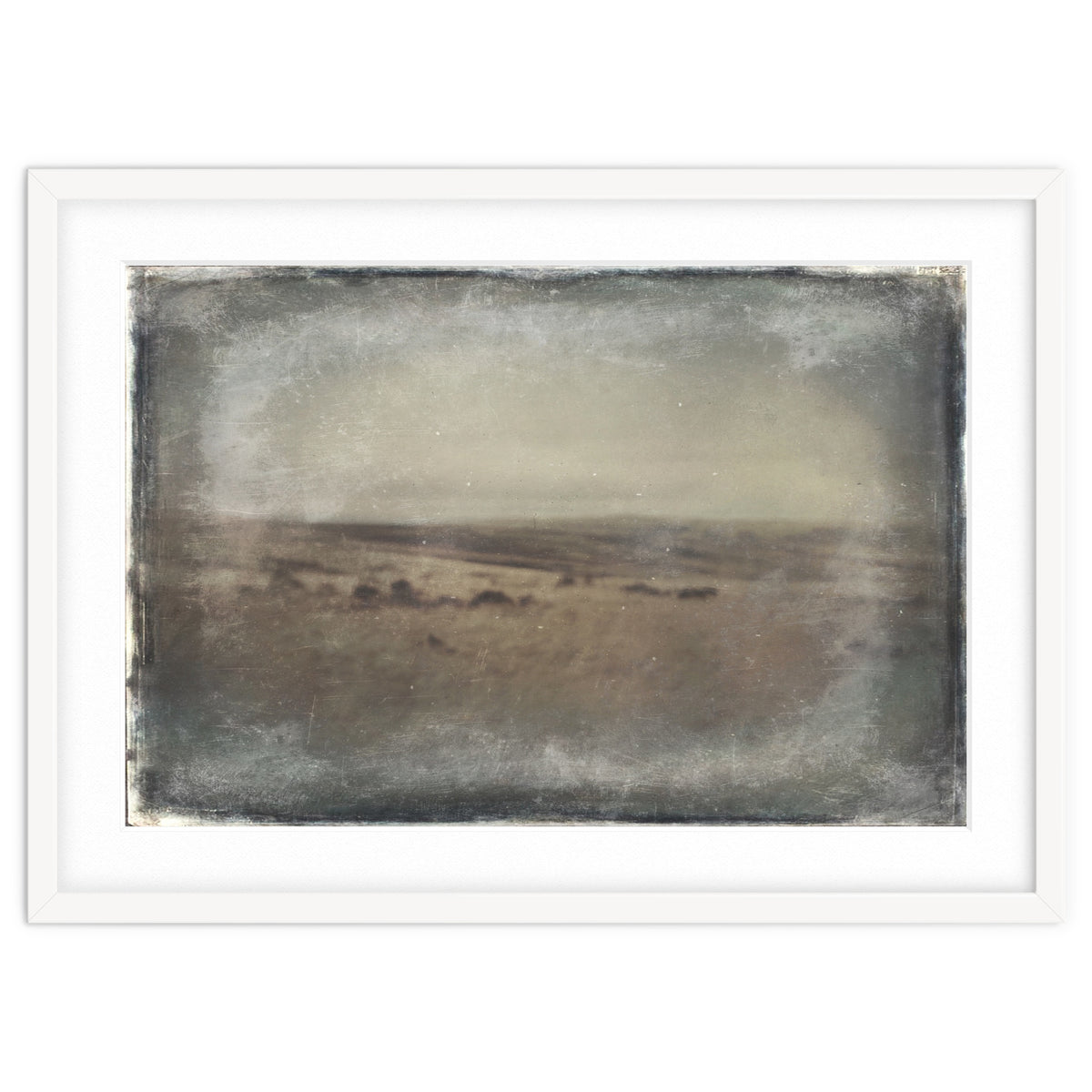 Bleak winter landscape of Saddleworth Moor