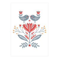 Scandinavian Folk Birds & Flowers (Print Only)