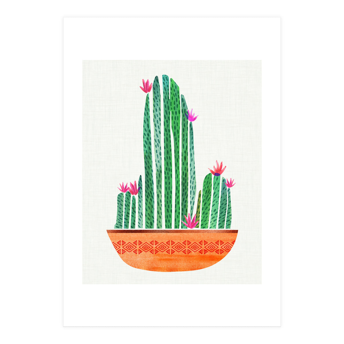 Tiny Cactus Blossoms (Print Only)