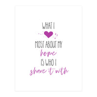What I love most about my home (Print Only)