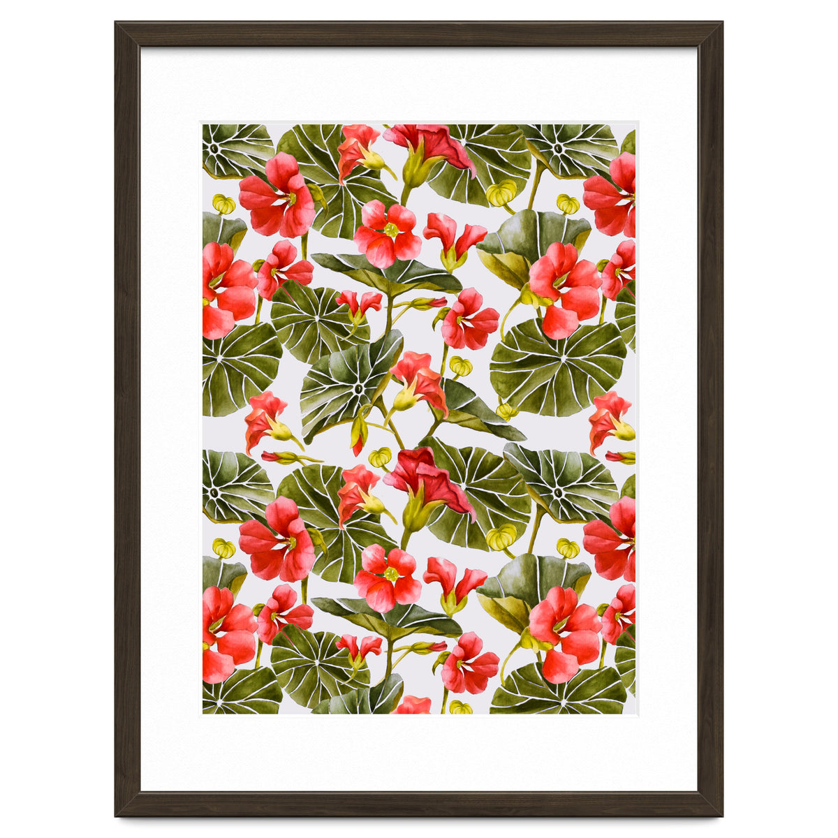 Nasturtiums watercolor 02