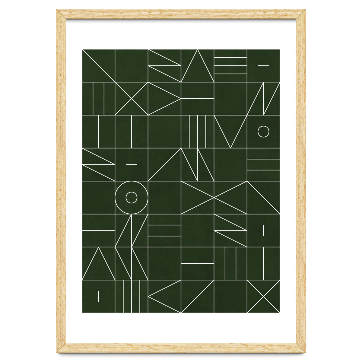My Favorite Geometric Patterns No.6 - Deep Green