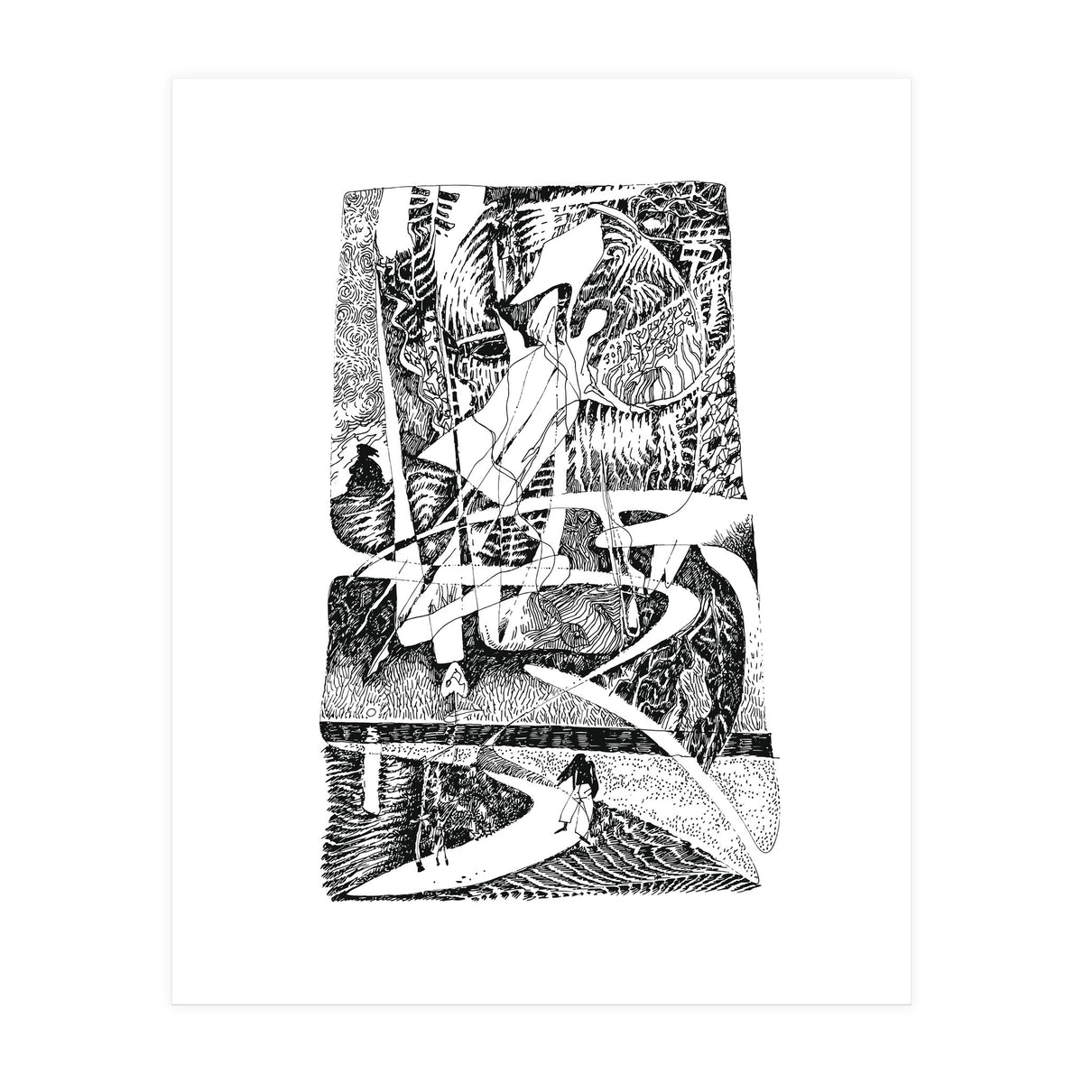 Abstract Angel Of A Dreams (Print Only)