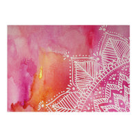 Abstract mandala tye-die - pink (Print Only)