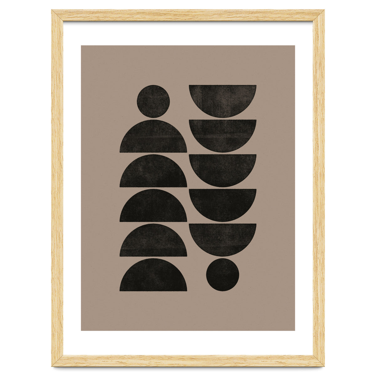 Mid-Century Modern No.30 - Woodblock Print