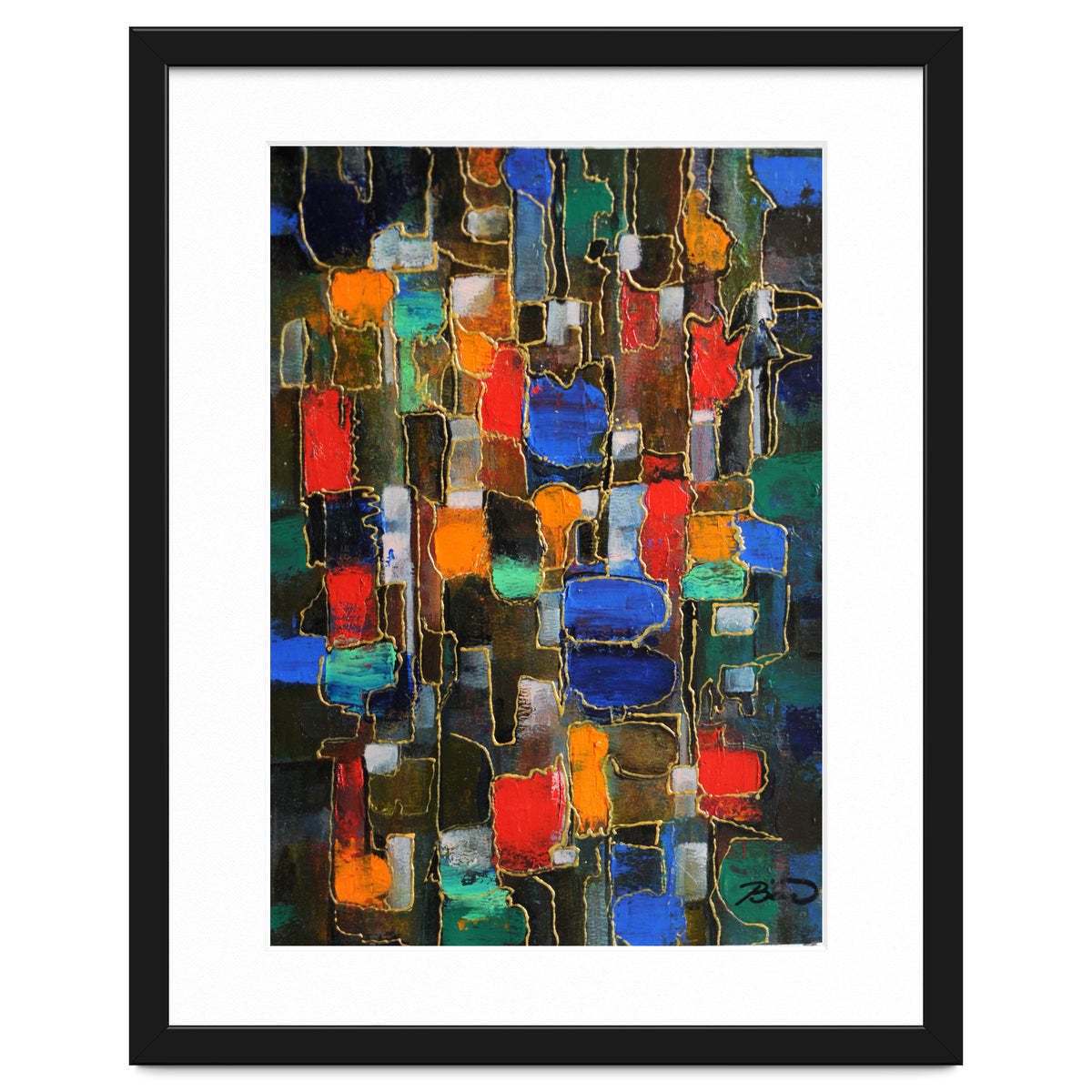 Abstract Brooklyn...38x28.cm. Acrylic