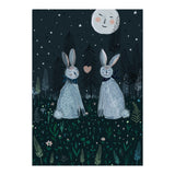 Rabbits in the forest  (Print Only) thumbnail