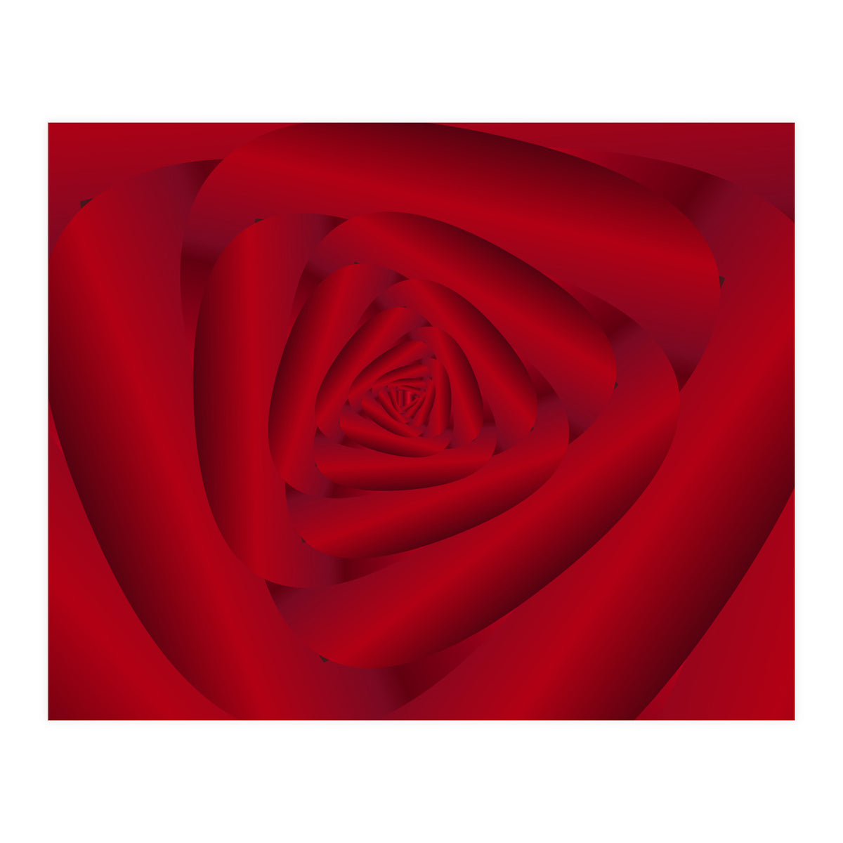 Rose Flower Swirl Art (Print Only)