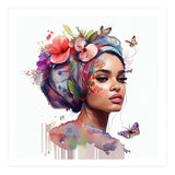 Watercolor Floral Arabian Woman #7 (Print Only) thumbnail