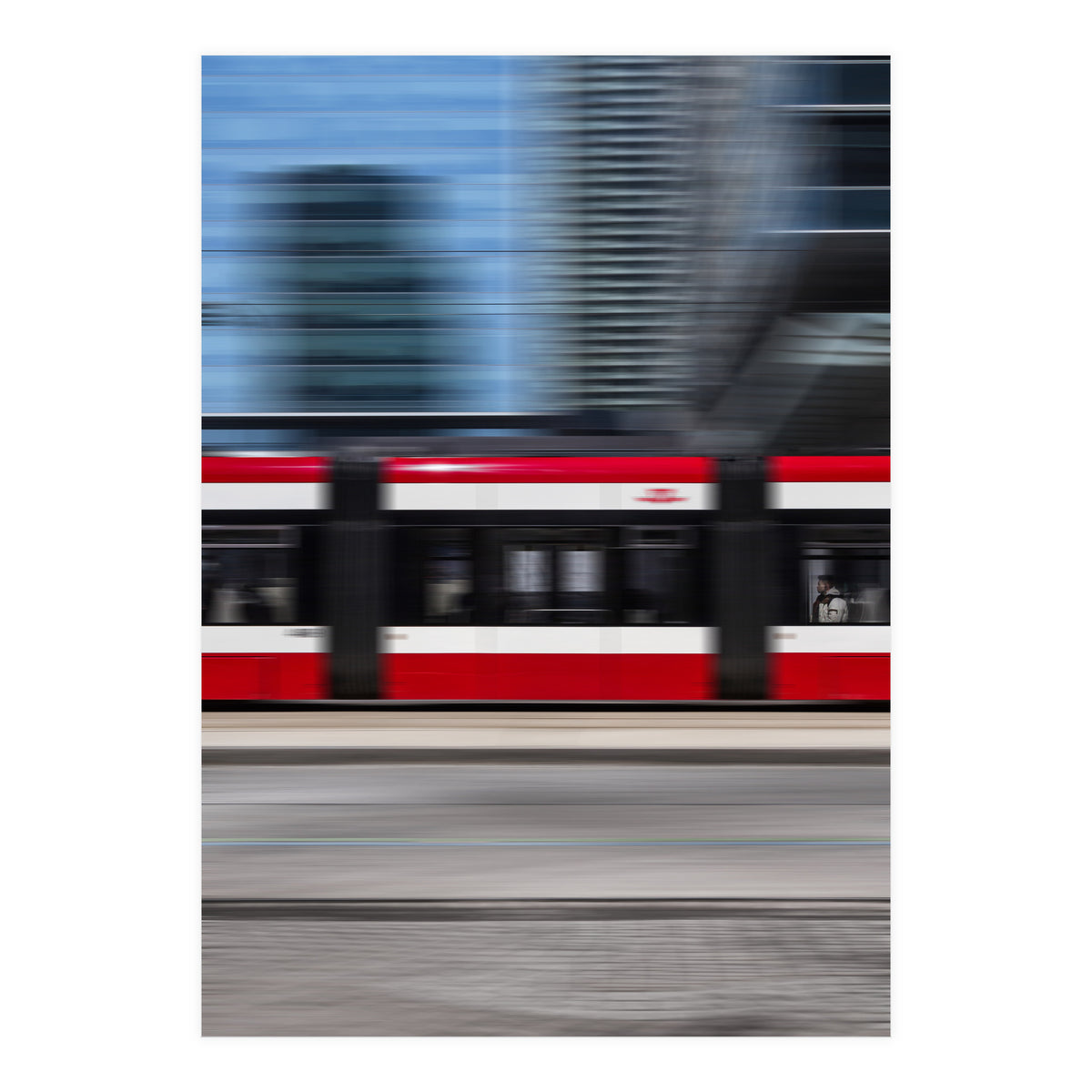 The 509 Harbourfront Streetcar Blur Version No 5 (Print Only)