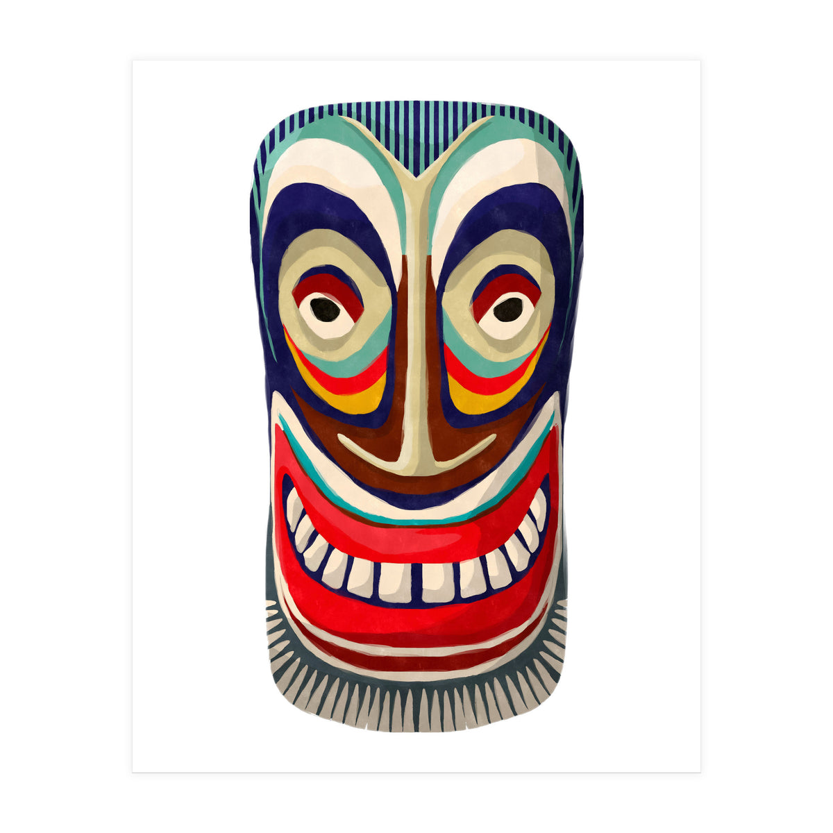 Tribal Mask 18 (Print Only)