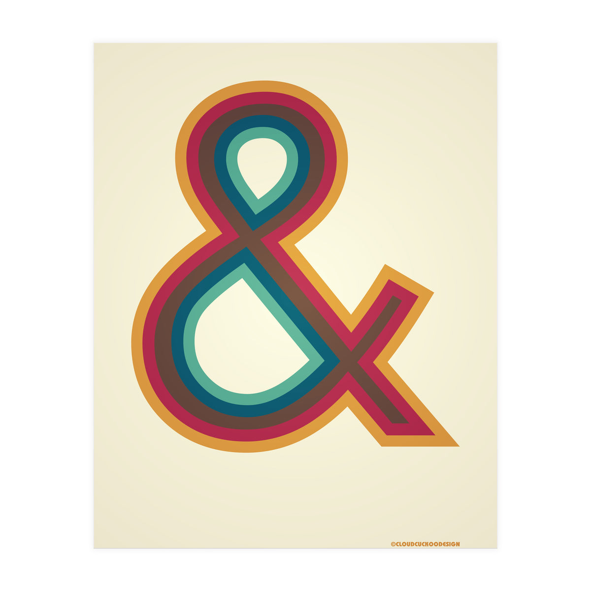 1970s Retro Ampersand (Print Only)