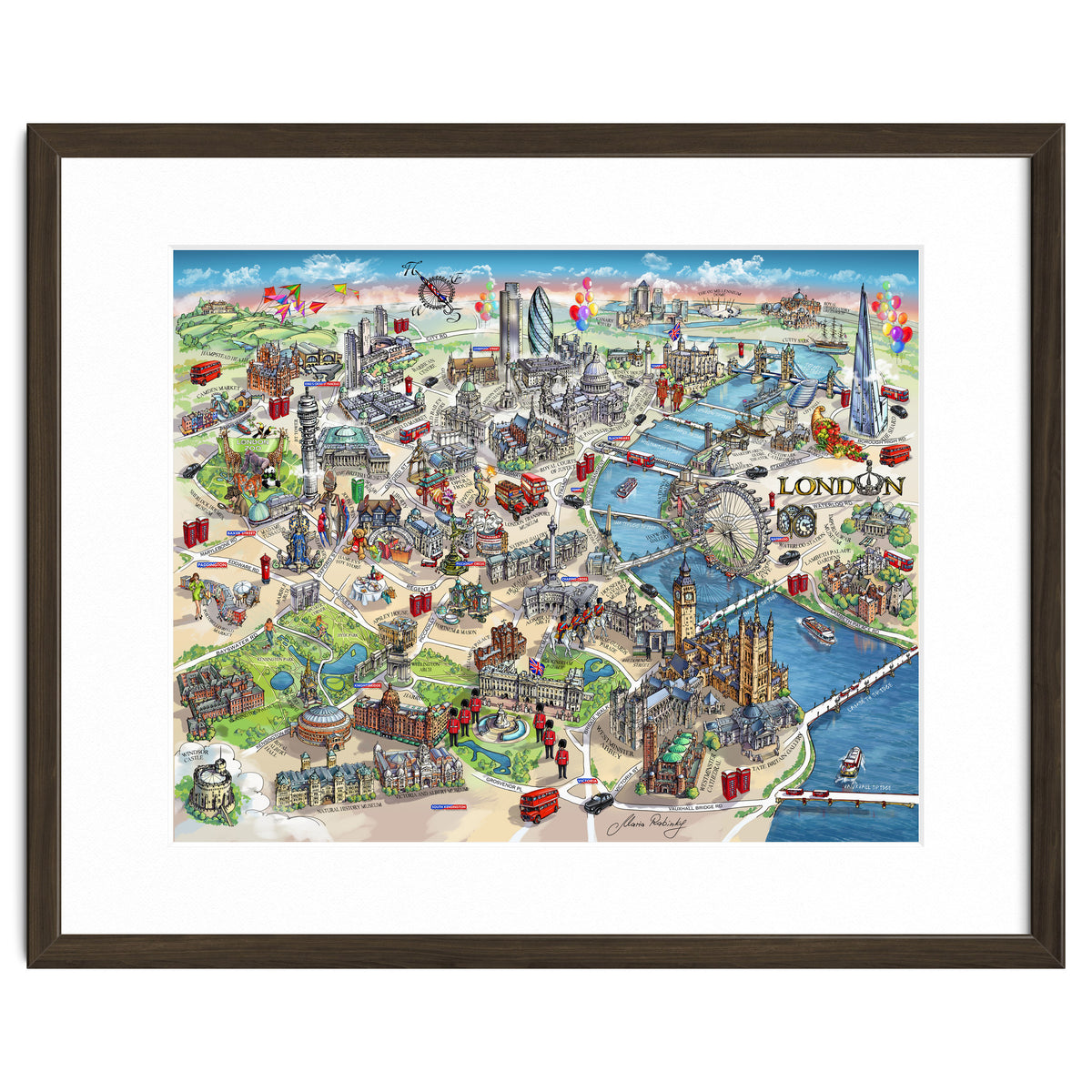 London Map Illustration