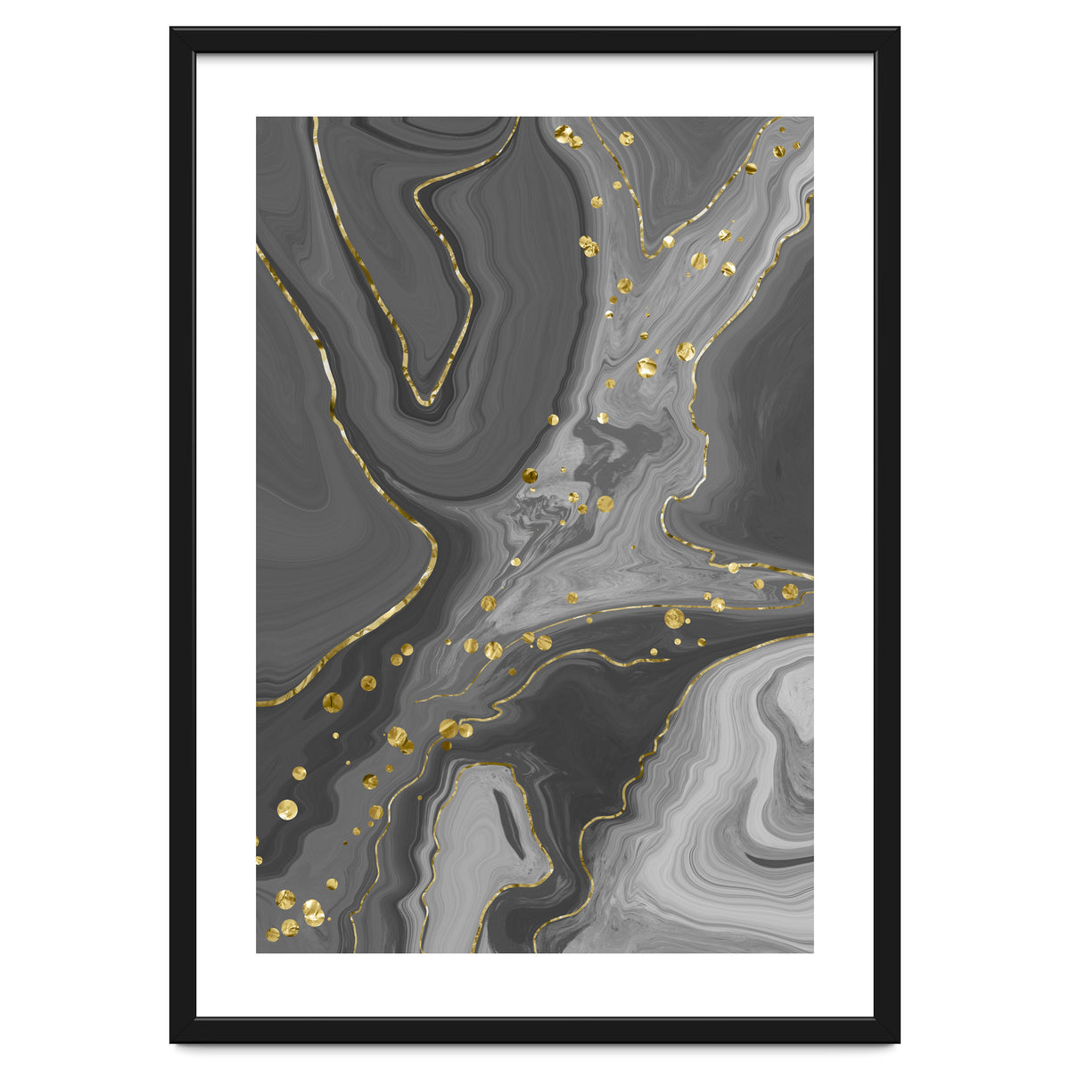 Liquid Marble No. 2 | black