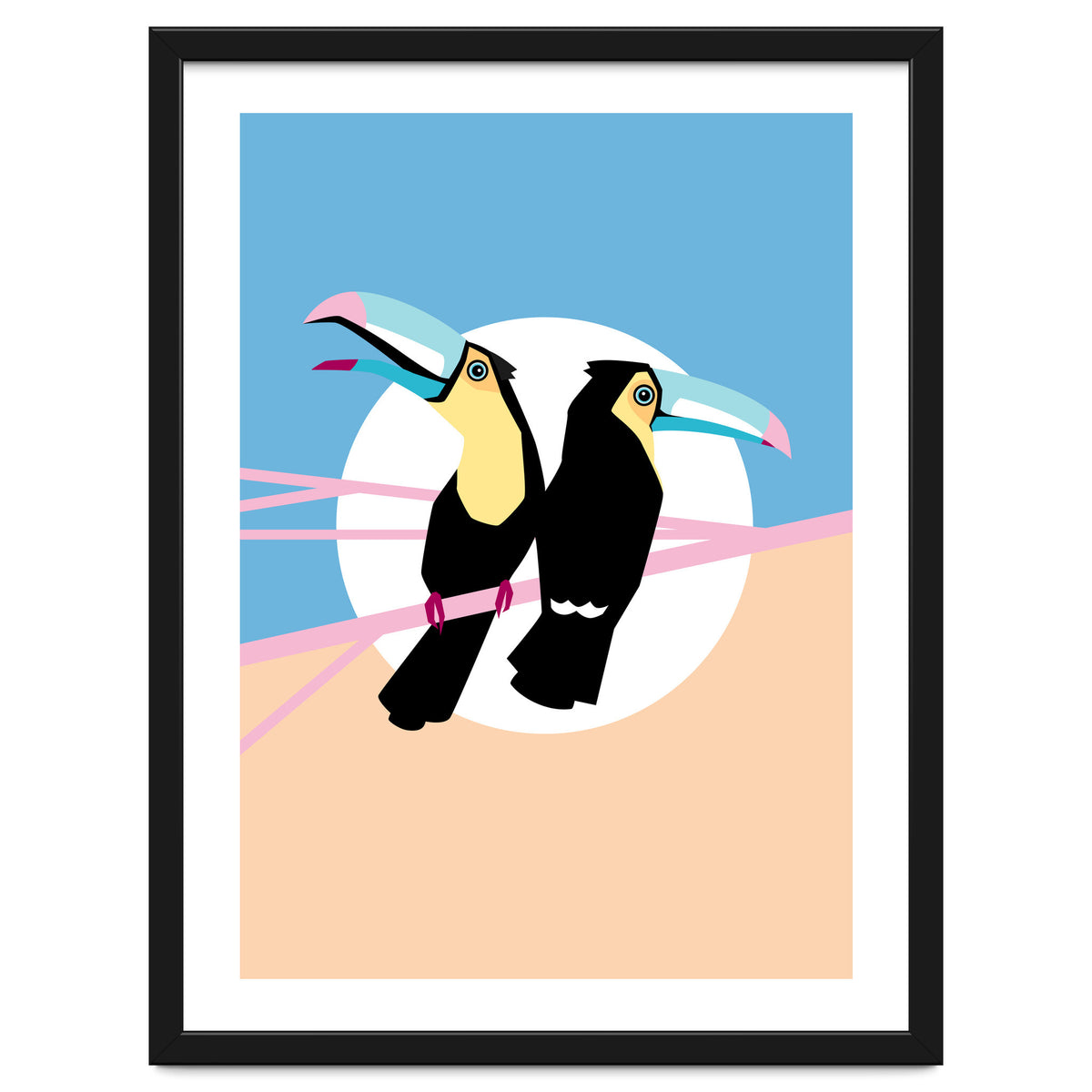 Pastel Toucans