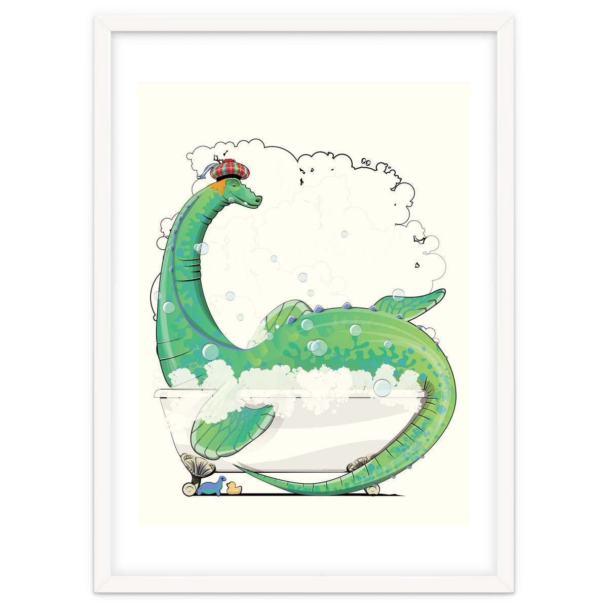 Loch Ness Monster in the Bath, Funny Bathroom Humour