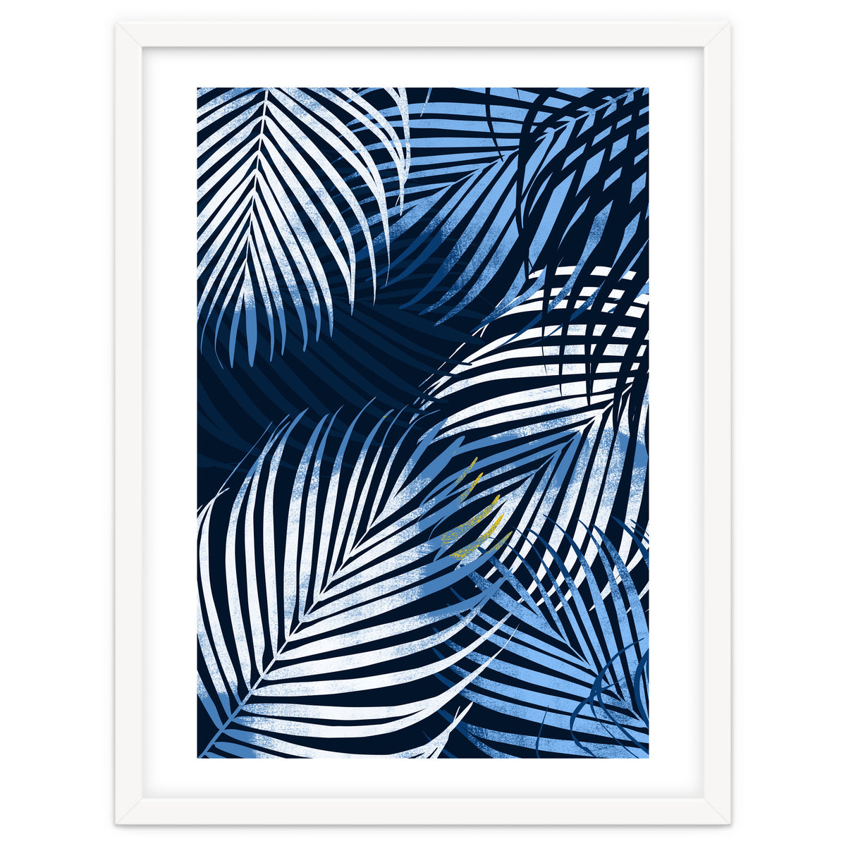 Palm Leaves Blue