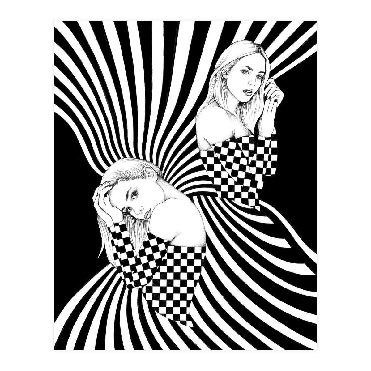 vasarely dreaming (Print Only)